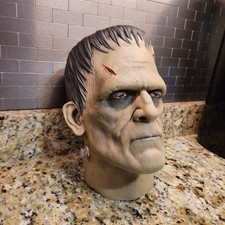 FRANKENSTEIN BORIS KARLOFF life size head RESIN bust horror