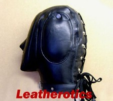 Soft Leather Audio Hoods Mask