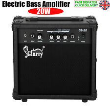 Portable 20W Electric Bass Amplifier Guitar Practice Amp w//Headphone Output UK