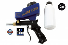Sand Blasting Blaster Tool Gun 77173 + 2x 77156 Sand 600cc  Gravity Fed 77155