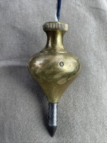 Vintage brass plumb bob - brass,