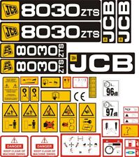 JCB 8030 ZTS Mini Digger Decal Set 