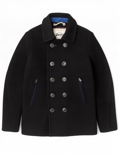 Superdry mens pea coat 40 - superdry,