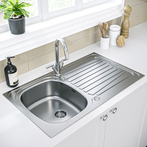 Single bowl inset chrome - inset,