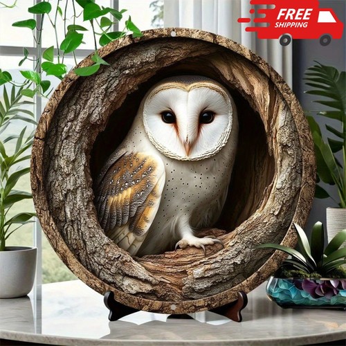 Stunning owl garden - garden, plaque