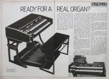 ROLAND VK9 ORGAN Keyboard Vintage Advert Poster Feature - 1978
