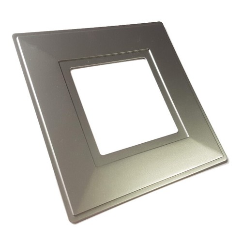 Silver single light switch - silver,