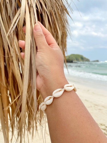 Stunning cowrie shell - cowrie, bracelet