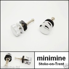 Classic Mini Alloy Grille Buttons Pair Quick Release Type grill cooper LE