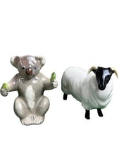 Beswick England Ceramic Koala and Sheep Figurine Collectable Set