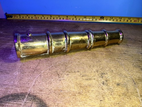 Vintage brass model cannon - model,