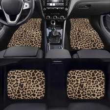 Leopard Print Car Floor Mats