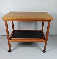 Danish Mid Century Teak Serving Drinks Trolley by Greta Jalk for Poul Jeppesen 