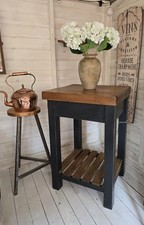 Kitchen Butchers Block Style Island/Breakfast Bar Table