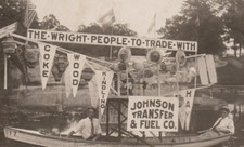 Bloomington Illinois Johnson Transfer & Fuel Co Boat Sales Coke RPPC Postcard