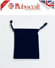 Anti Tarnish Jewellery Pouch Black Velvet Drawstring Pouch Bag by Intercept