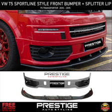 VW T5.1 T5 FRONT SPOILER SPORTLINE TRANSPORTER BUMPER +LOWER LIP 2010-2015