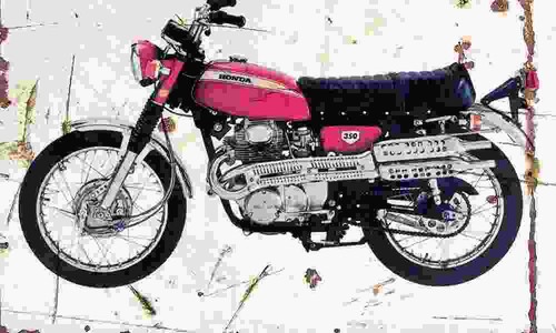 Honda cl350 1970 aged - 1970, vintage