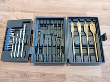 Wickes Drill Set, 21 HSS, Wood, Masonry Bits + 10 screwdriver Bits in ABS Box