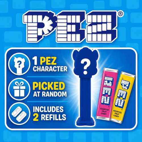 Pez random single character - pez,