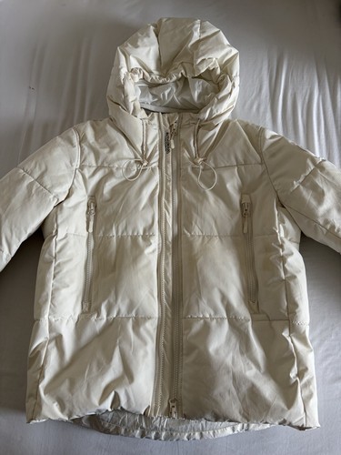 Zara men white zippered - zara, hood