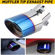 Stainless Steel Car-Rear Round Exhaust Muffler Tail Pipe Trim Tip End Universal