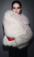 Zara Short Faux Fur  coat ZW