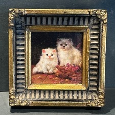 Antique Miniature Oil Painting