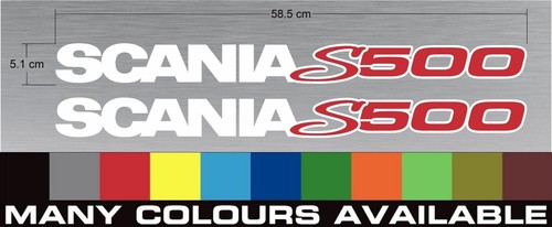 Scania s500 window decals - s500,