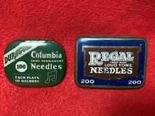 TWO  Gramophone Needle Tins