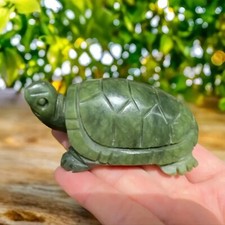 Hand Carved Nephrite Turtle