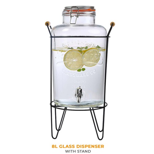 Glass vintage beverage - 8l,