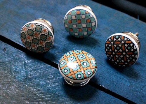 Ceramic door knobs - door, vintage