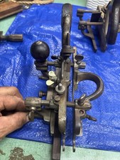 Antique STANLEY No. 45  Combination Plane Nichol Plated W/ Rosewood( Complete)