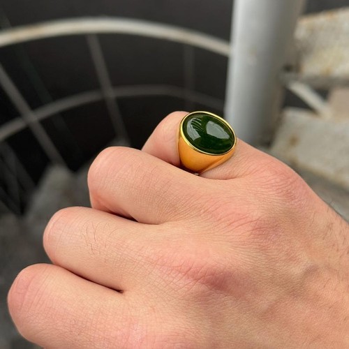Men green jade stone - men,