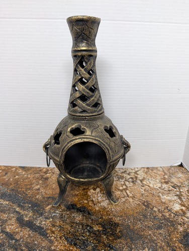Vintage cast iron chiminea - cast,