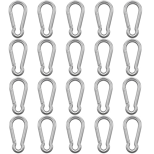 20pcs 50pcs carabiner - 20pcs&50pcs, 40x4mm