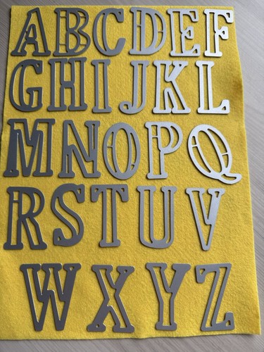 Felt alphabet letters - 26,