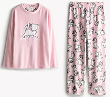 Ladies Fleece Pyjamas DISNEY ARISTOCATS Women 6 to 24 Winter Nightwear Primark