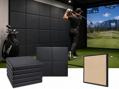 Golf sim simulator wall - golf,