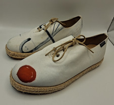 Camper shoes Mallorca Lace Up White Espadrilles CAnva UK7 EUR40 P7322