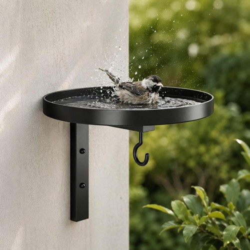 Black iron wall mounted - iron, bird
