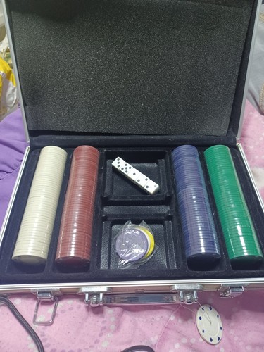 Portable poker chip - a, with