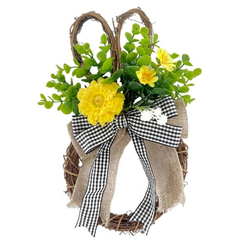 Stylish easter wreath with - easter,