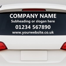 Rear Window Custom Car Vinyl