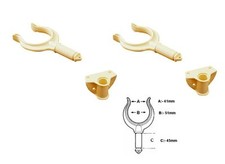 Pack trem ivory rowlocks - of,