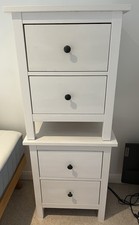 Ikea hemnes white bedside - white,