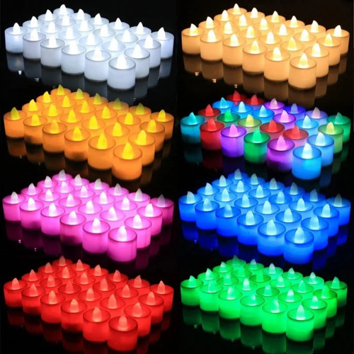 50pcs led tea lights candle - tea,