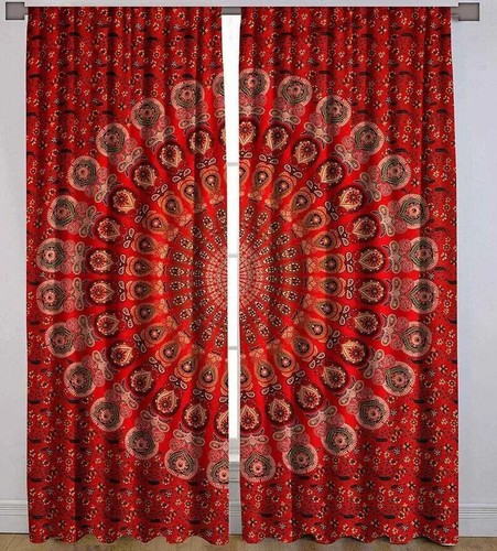Indian mandala curtain - mandala,