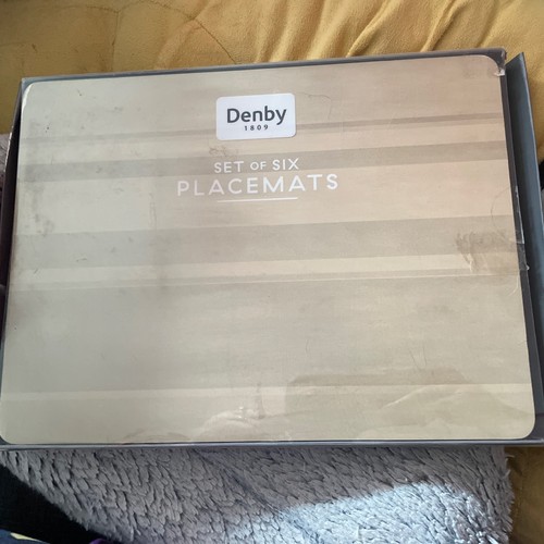 Denby coaster placemat set - &,